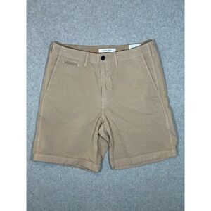 Billy Reid Mens Chino Shorts Tan Khaki 100% Cotton Button Fly Size 30